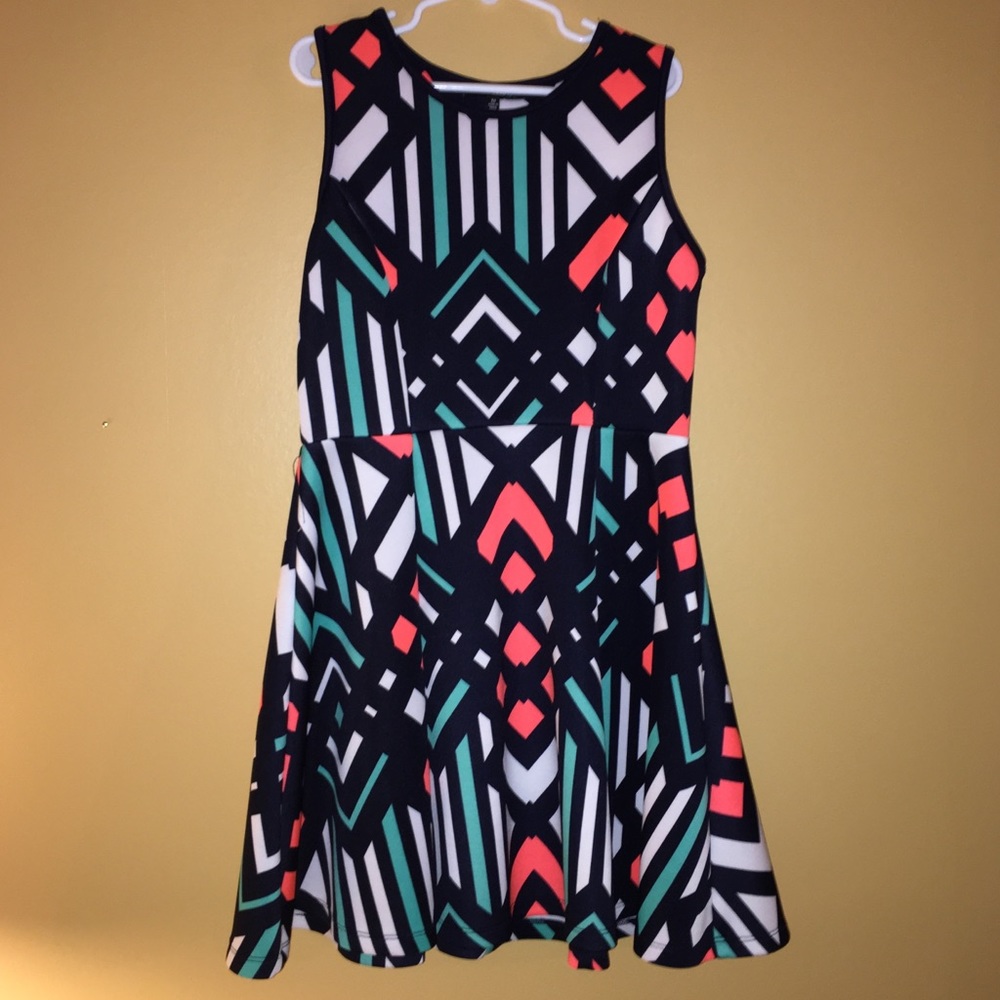 My Michelle geometric print dress